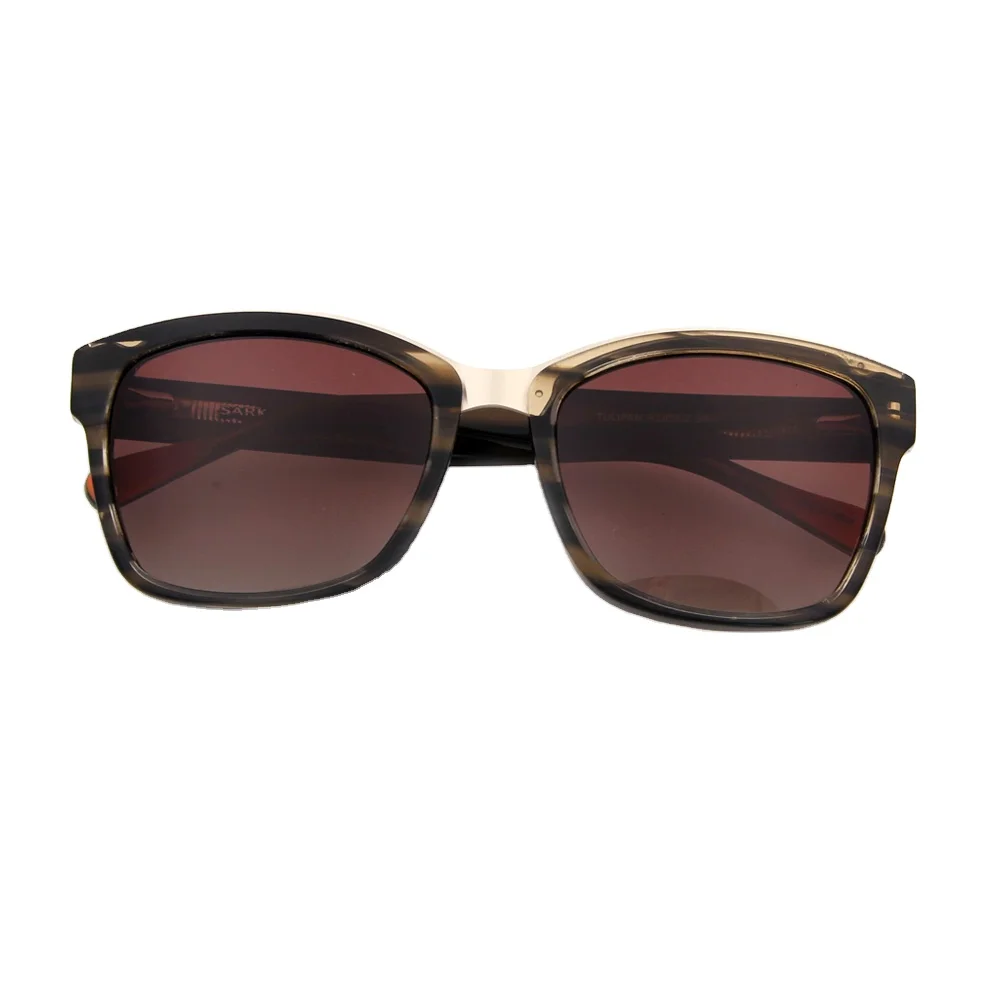 Custom Logo 400 Uv Acetate Spring Flex Hing Eyeglasses Sunglasses