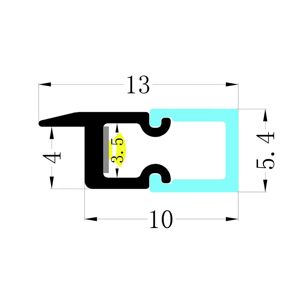 13*6mm Decorative Indoor Wall Mount Corner LED Aluminum Extrusion Channel LED Strip Light Alu Profile for indoor night light