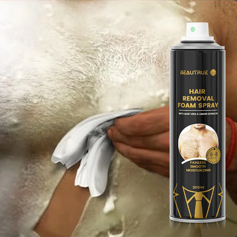 Hot Sale Natural Painless Hair Removal Cream Spray Body Hair Removal Spray For Men Chest Back Legs Under Arms Hair Removal Foam