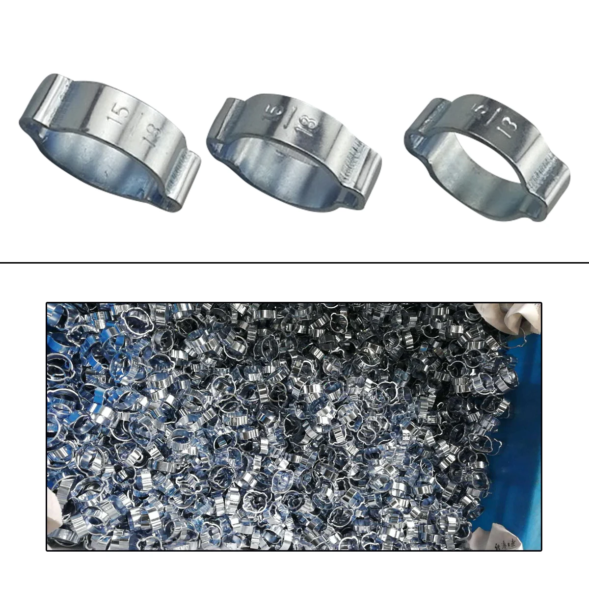 Оптовая продажа зажимы зажим с двумя ушками из нержавеющей стали двойной для шланга крутящий момент