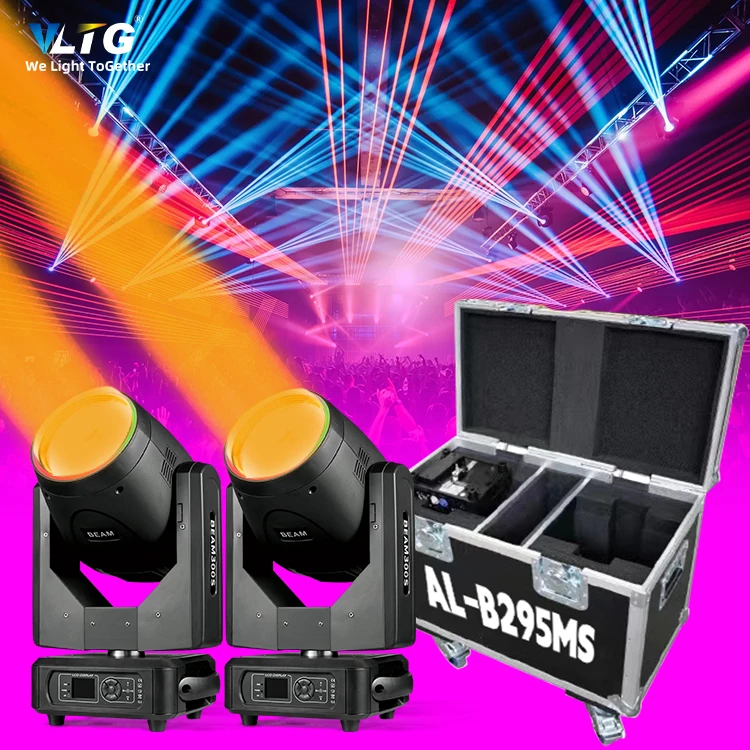 VLTG 14r 295w beam moving head light and flight case for stage concert show beam moving head 295