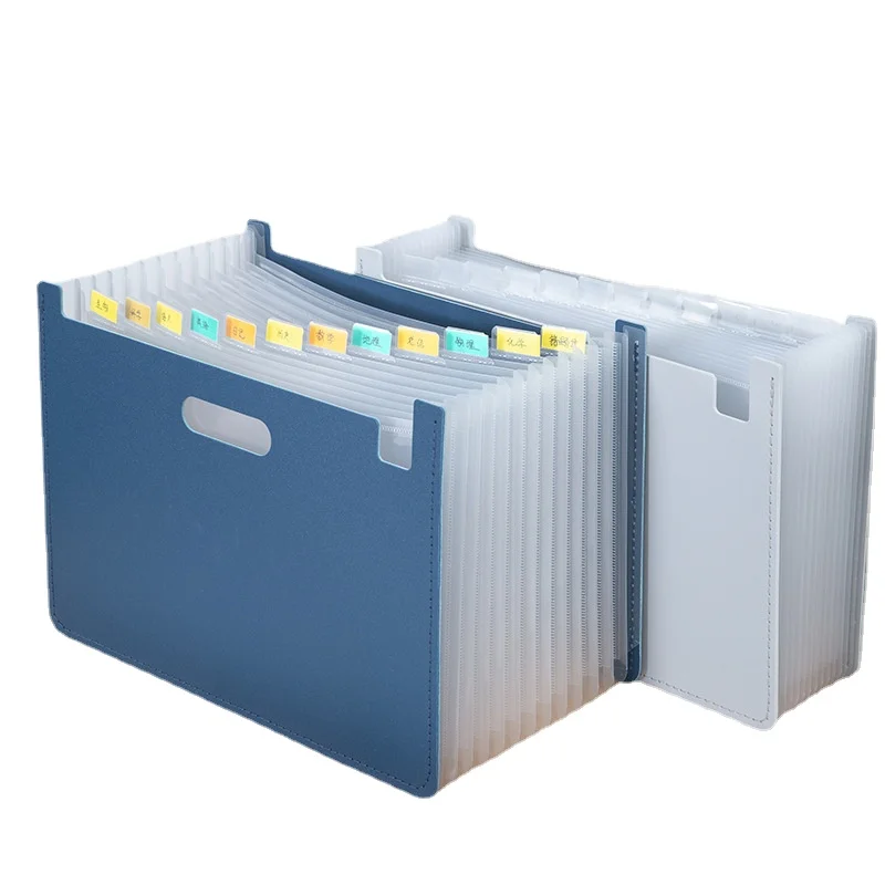13 grid A4 folder horizontal portable business multifunctional meeting organ bag
