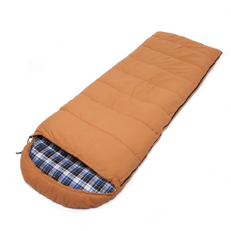 High Quality Outdoor Camping Warmth Extended Canvas Sleeping Bag Single Person Widened Sleeping Bag