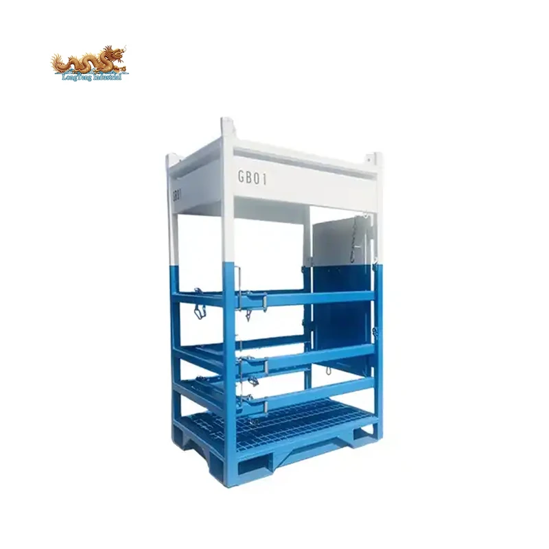 DNV 2.7-1 Standard 12 or 16 Offshore Oxygen Cylinder Rack Gas Cylinder Storage Bottle Rack