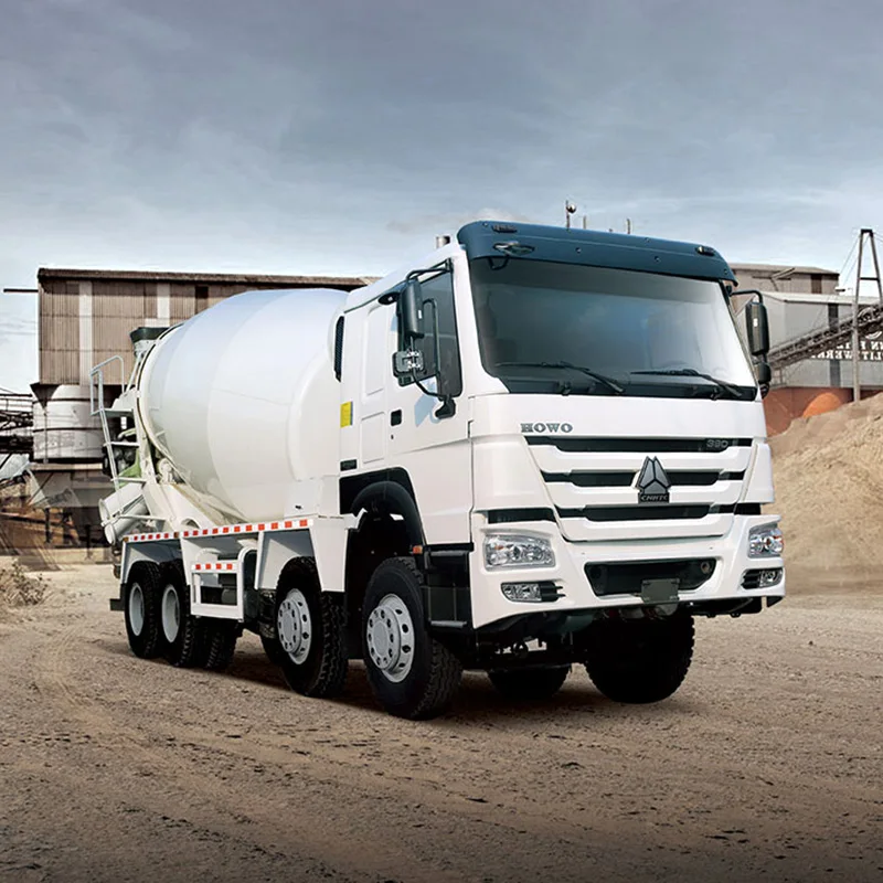 Low-priced 2017 HOWO 14 cubic meter concrete mixer truck in excellent condition