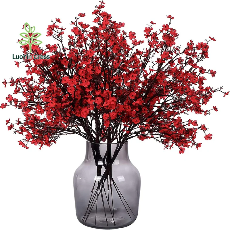 Baby Breath Gypsophila Artificial Flowers, Babies Breath Flowers Bush Artificial Gypsophila Silk Silica Real Touch Blooms