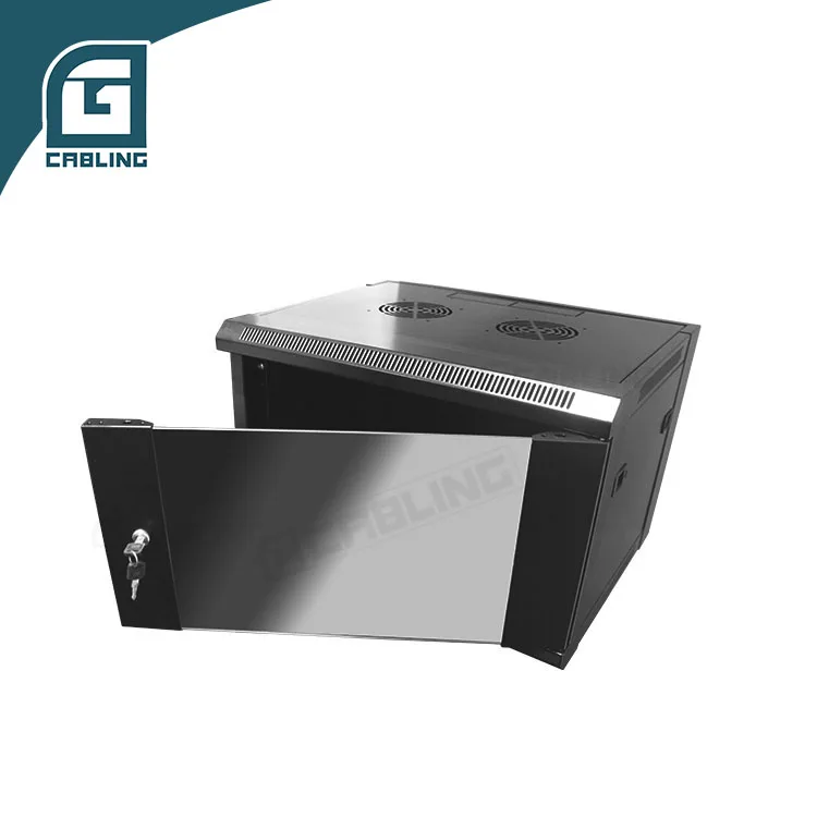 Gcabling 19 inch Internet 27U depth 450mm width 570mm  enclosure server rack small wall mount data network cabinet