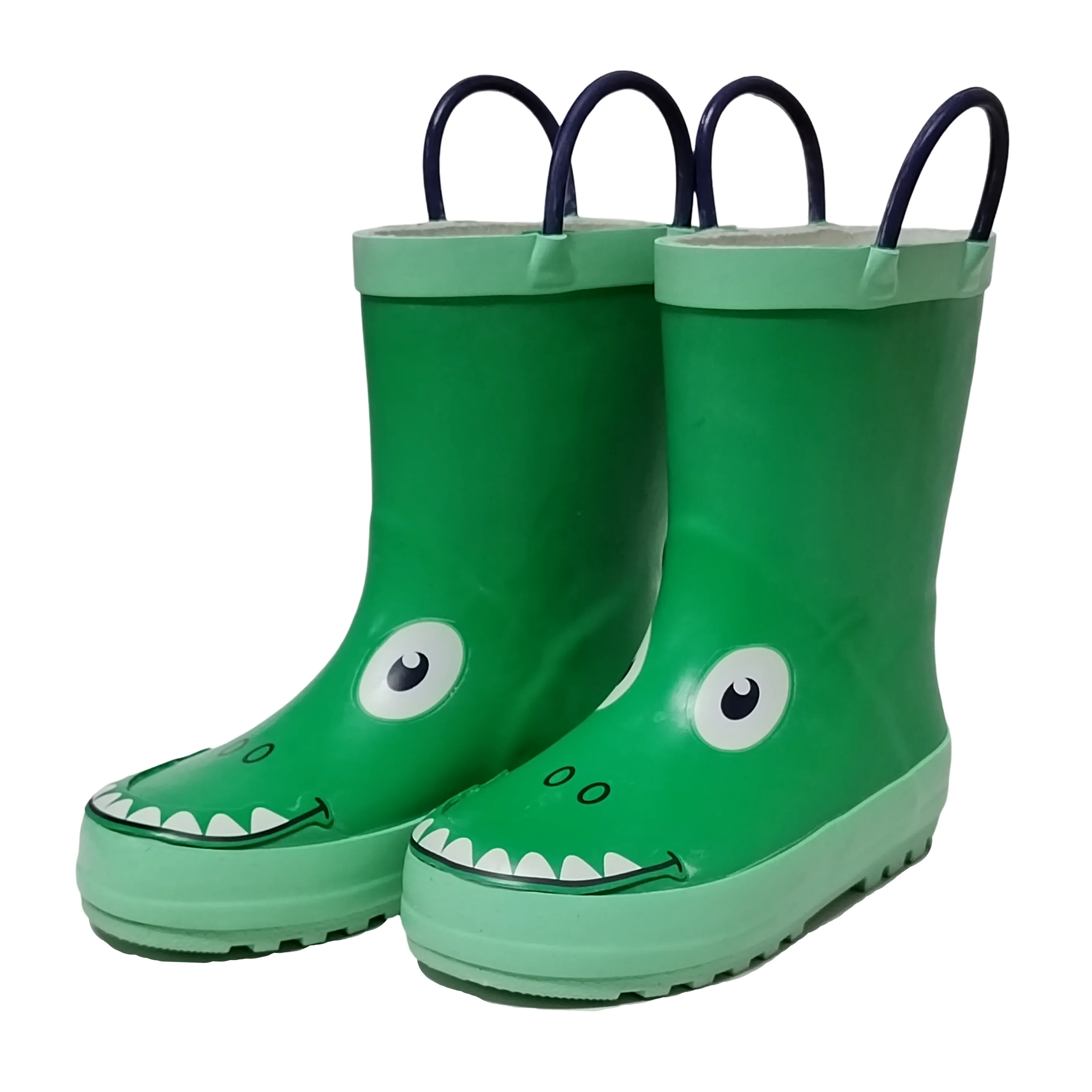 factory customized 3D Crocodile 100% waterproof rubber rain boots for children