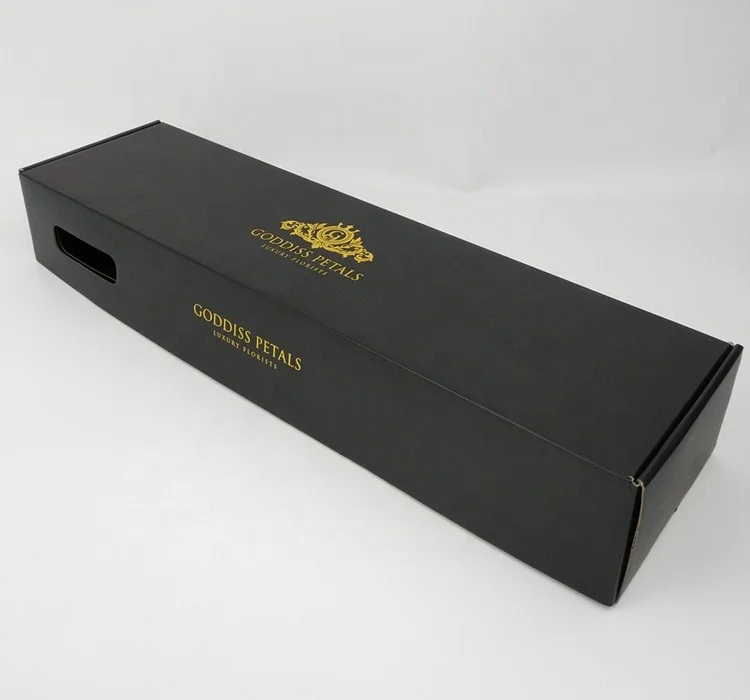 Long stem preserved flower roses box/corrugated paper box