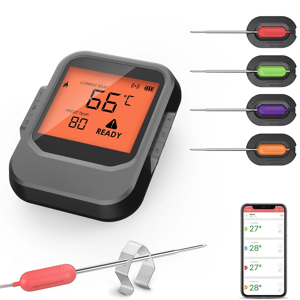 Smartphone Control Instant Digital Food Cooking Kitchen Thermometer  Pro-06