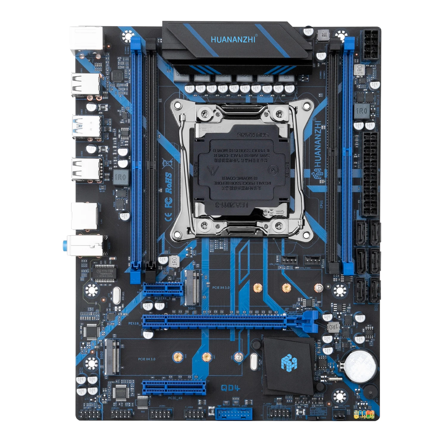 HUANANZHI X99 QD4 LGA 2011-3 XEON X99 Motherboard with Intel E5 2670 v3 with 2*16G DDR4 NON-ECC Memory combo kit set