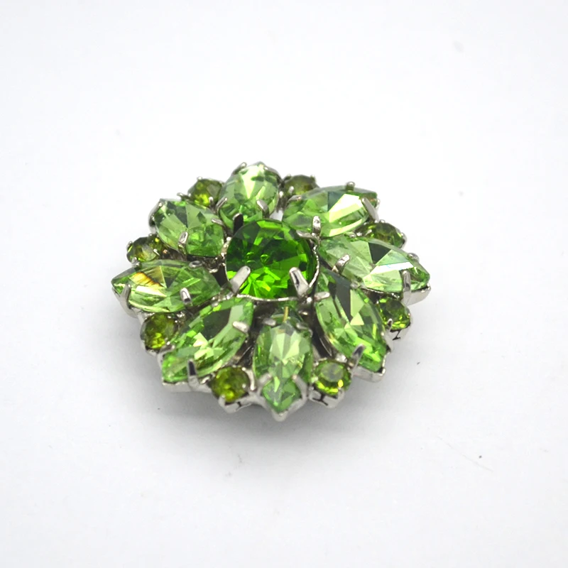 Removable crystal rhinestone button covers clip for Dress Shirt