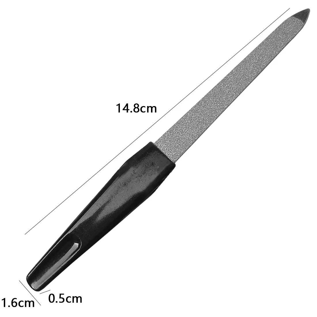 Manicure Pedicure Scrub Nail Arts Tools Thick Professional Stainless Steel Nail File Buffer Metal Double Side Grinding Rod