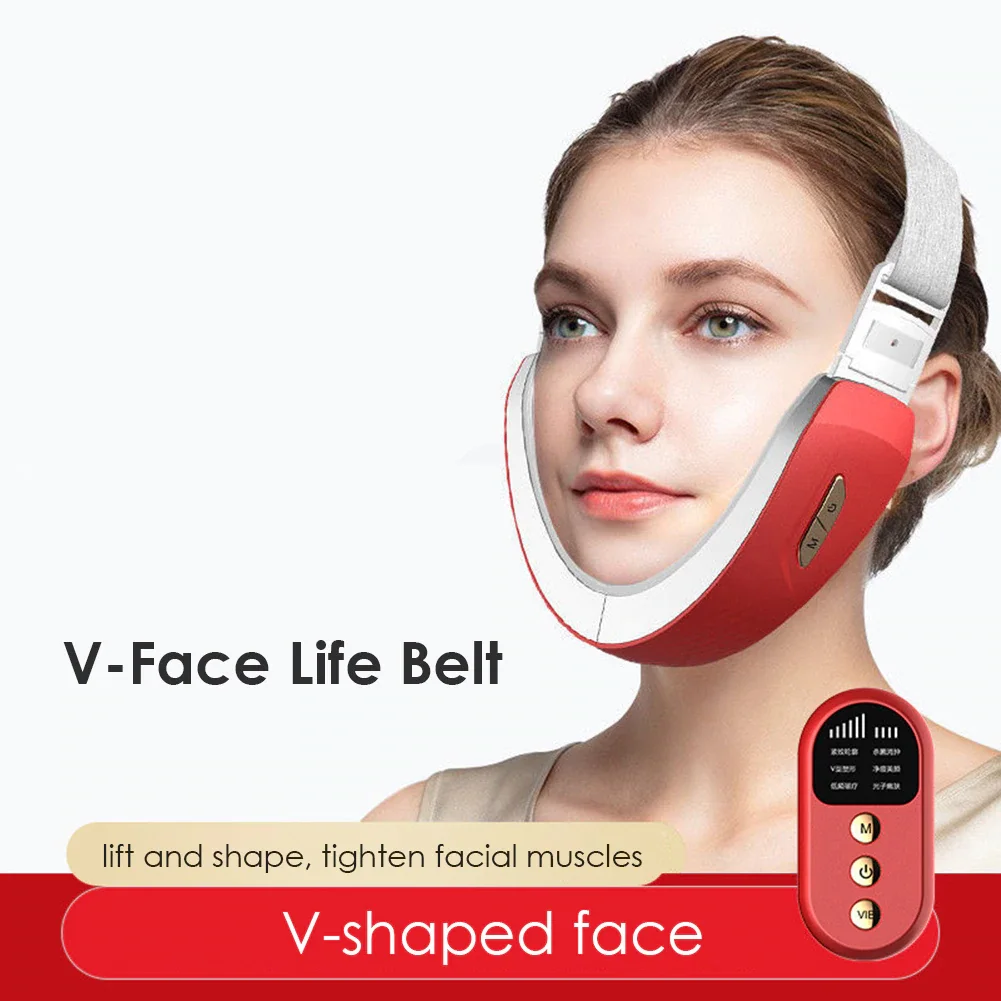 New Trending Products New Arrivals V Face Lifting Thin Face Slimming Mask V Shape Face Vibration Beauty Care Instrument