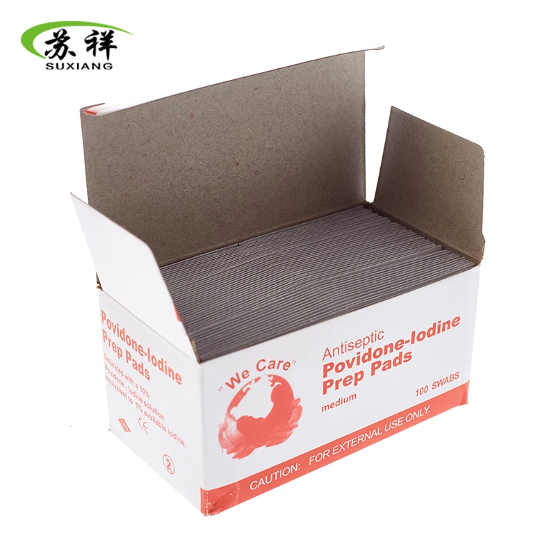 Disposable Antiseptic Custom Design Povidone Iodine Prep Pads