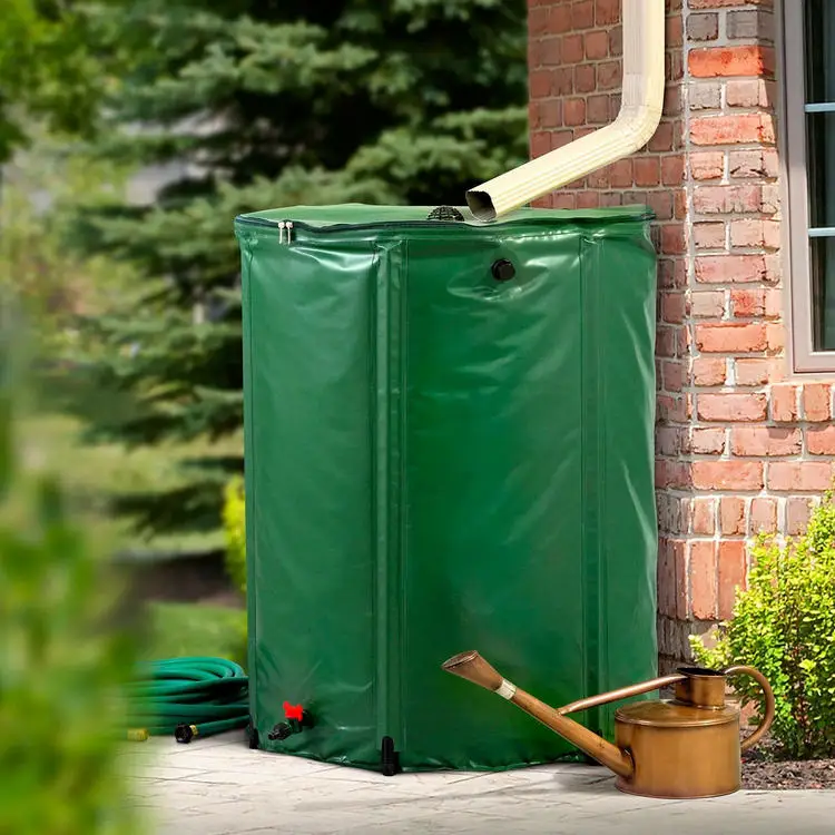 50l 160l 250l 500l 750l 1000l Garden Plastic PVC Tarpaulin Foldable Collapsible Liquid Water Tank PVC Rain Barrel