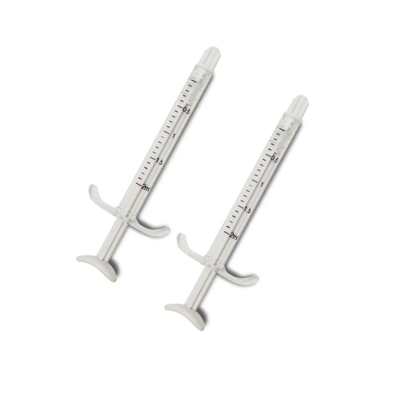 2ml high transparent PC luer lock syringe for beauty/dental