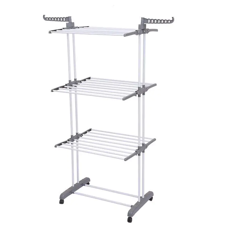Direct Factory Best Selling Multifunctional Folding 3 Tier Retractable Cloth Dryer Rack