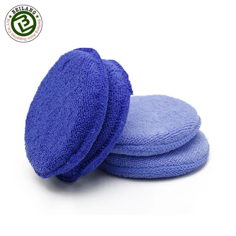 Factory microfiber polishing pad cleaning wax applicator pad