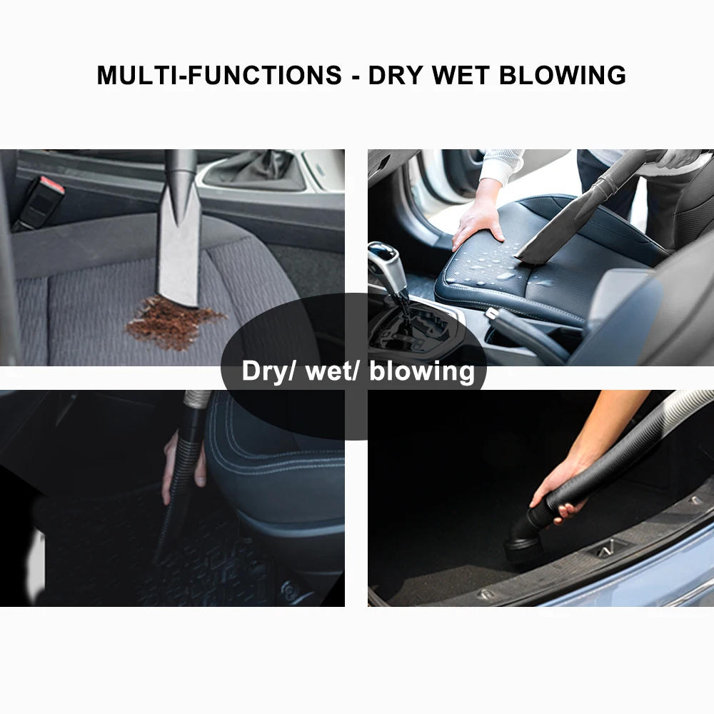 1400/1600W 50L industrial vacuum cleaner in SS tank with pneumatic connector and  cyclone water filter clean equipment for car