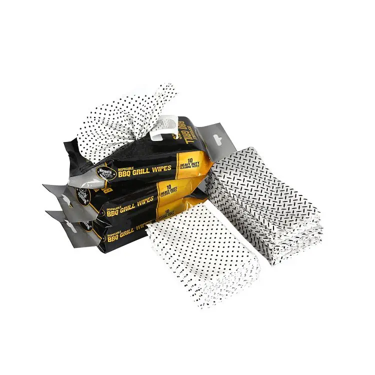 Wholesale Low Price Disposable Barbecue Party Grill Oven Cleaning BBQ Grease Wet Wipes