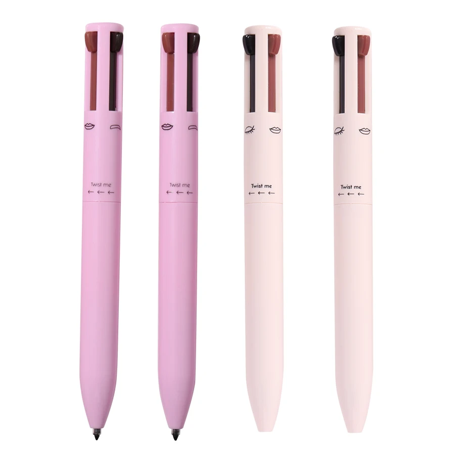 Makeup Four Head Eyebrow pen Long-lasting High Quality Indonesia Waterproof Brow Pencil 4 in 1 Eyebrow Pen