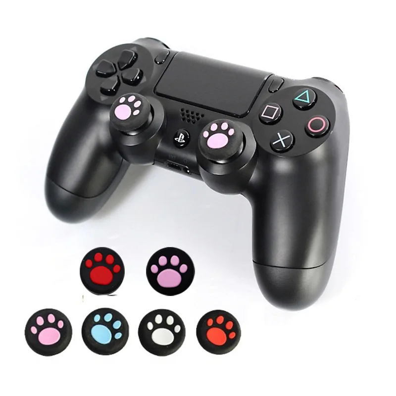 С милым рисунком кота, лапа Стик ручка крышки джойстик Крышка для PSV1000 2000 PSVita геймпад джойстик чехол