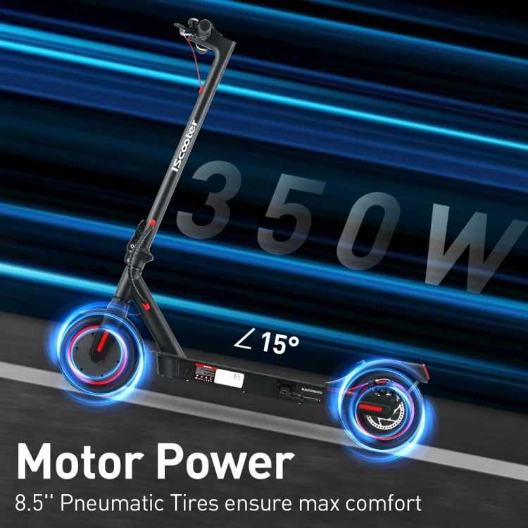 Iscooter uk eu warehouse foldable 18 mph off road 350w eec approval cool looking electric scooter for adults
