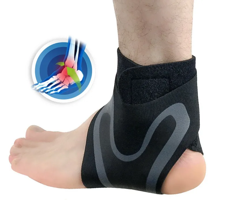 Sport Ankle Stabilizer Brace Compression Ankle Support Tendon Pain Relief Strap Foot Sprain Injury Wraps Run Basketball