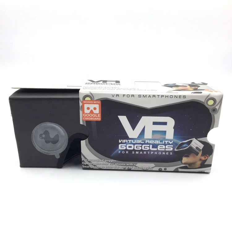 High quality Branded Google Cardboard Virtual Reality 3D Viewer With Nose Padding