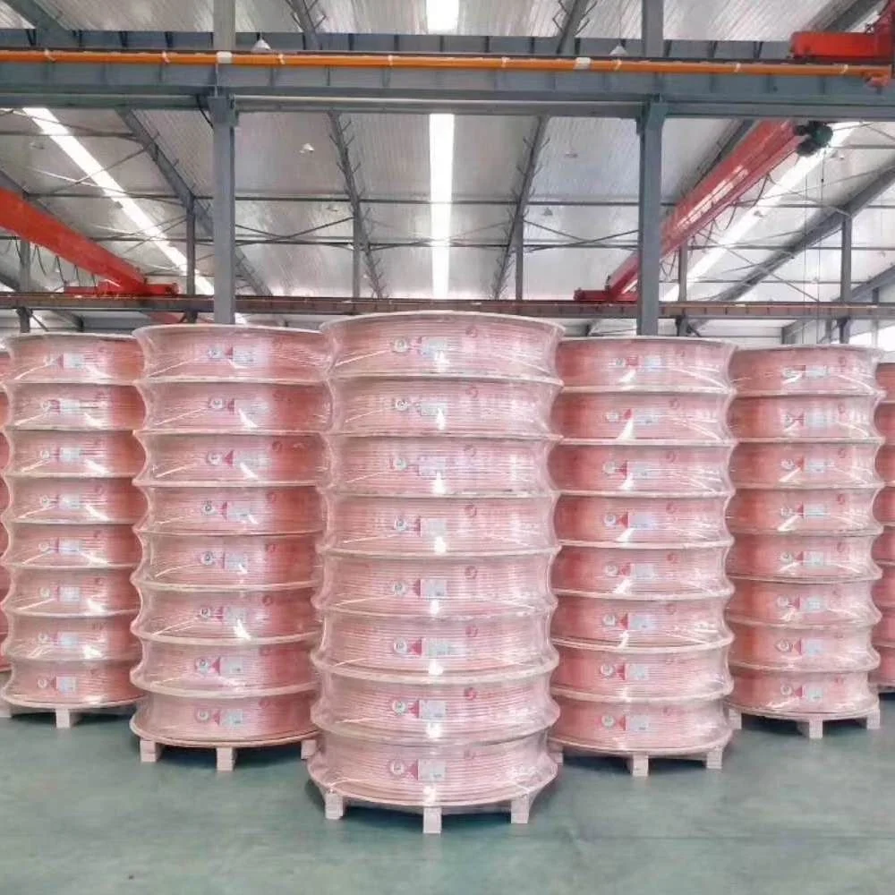 isolated white copper crown copper refrigerant tube