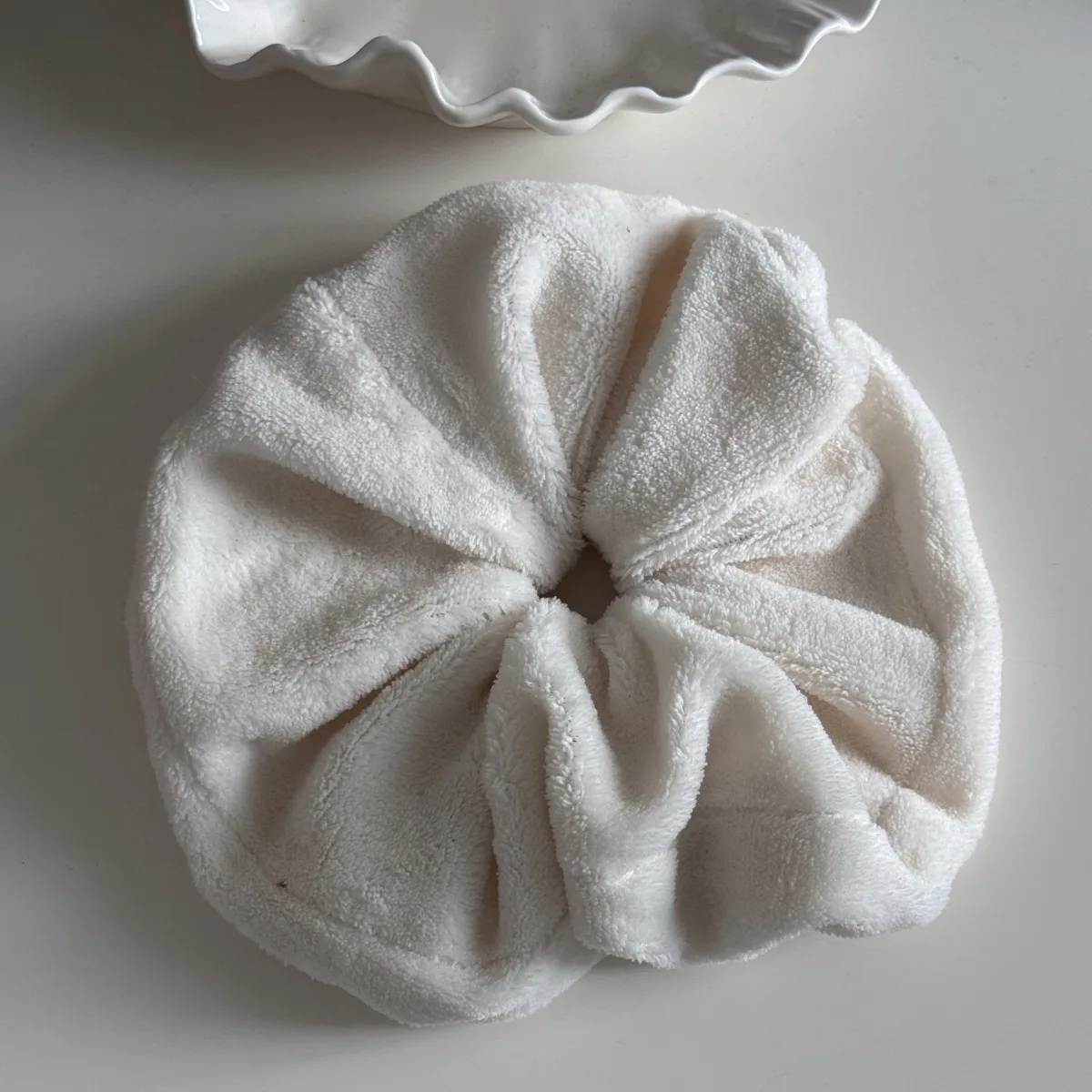 Super Large Towel Cloth Hair Scrunchies for Girls Solid Color Drying Hair Hair Ties for Women
