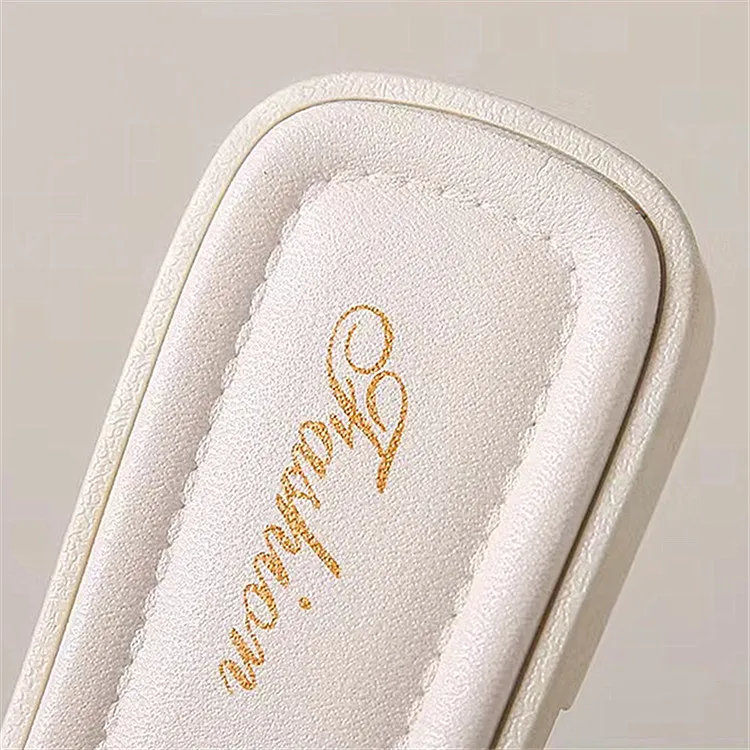 Fashion slippers Ladies Summer Wear Non-slip Beach Shoes New square Buckle Flat Bottom Casual Sandals Wholesale