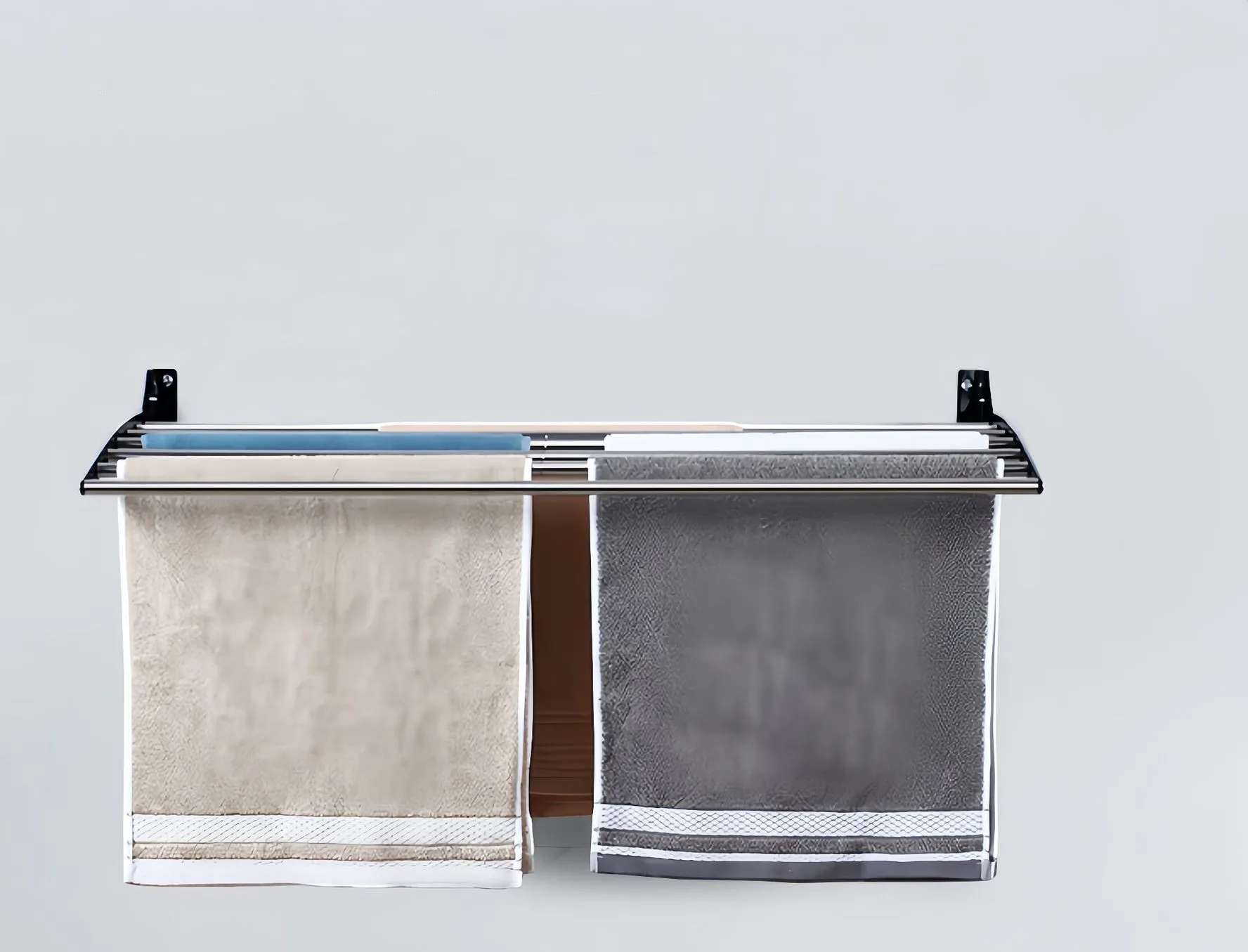 2024 100cm aluminum alloy wall hanging clothes rack | wall hanging clothes rack, space saving | the best clothes rack