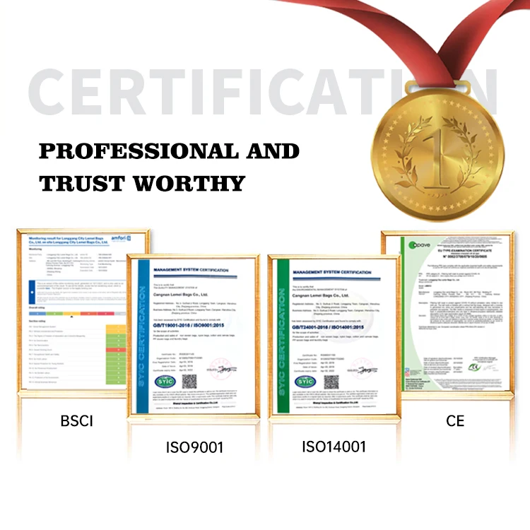 Custom Recycled Water Bottle Rpet Tote Bag Lamination Reusable Rpet Shopping Bag