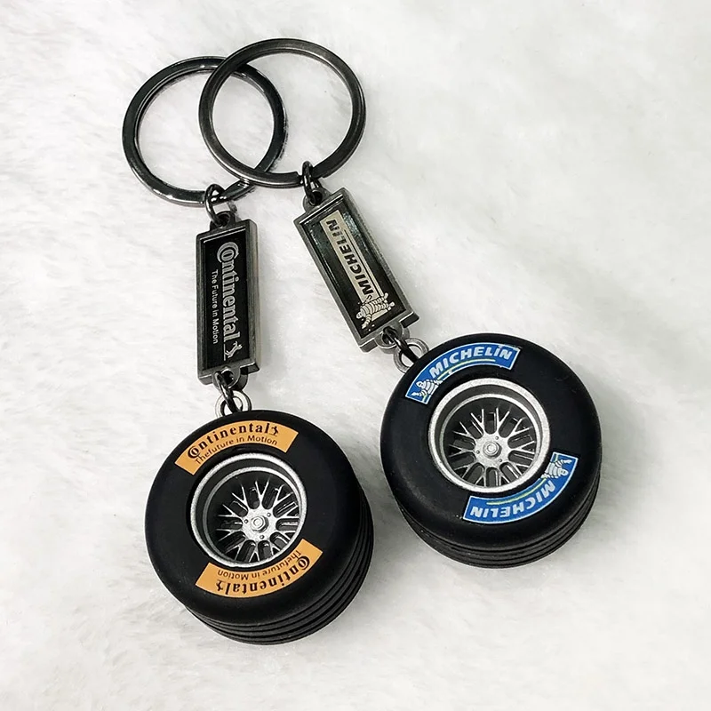 
car automobile tyre key ring opona pneumatyczna Key chain auto tire turbo key ring Car Styling For audi bmw e46 TRD sline 