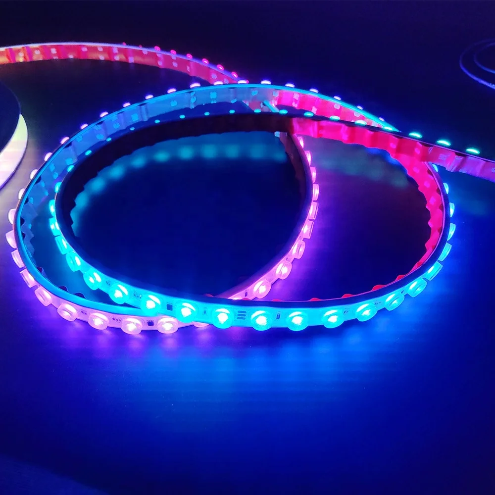 RGB Colour chasing running water outdoor waterproof Flex wall washer strip lights with lens 24V  5M 10M