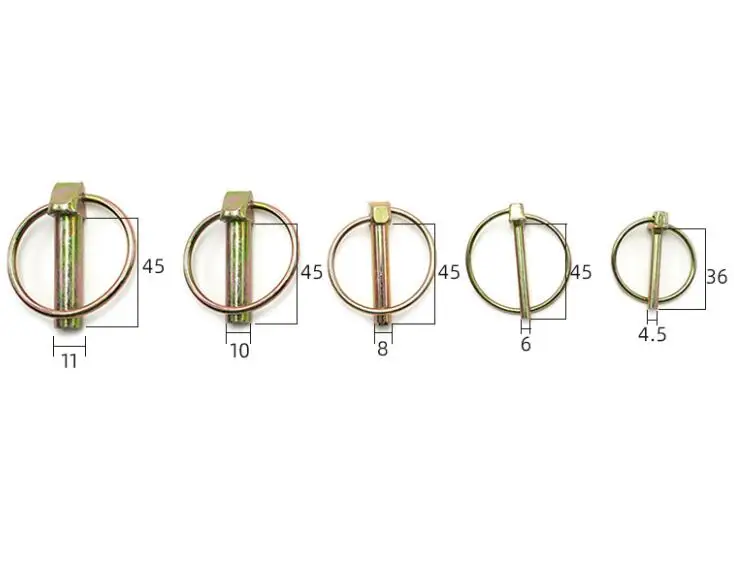 M3-M50 Electrical appliances Trucks Tractors Trolleys Locking Safety Spring Cotter Zinc Plated Steel O Type Linch Pin