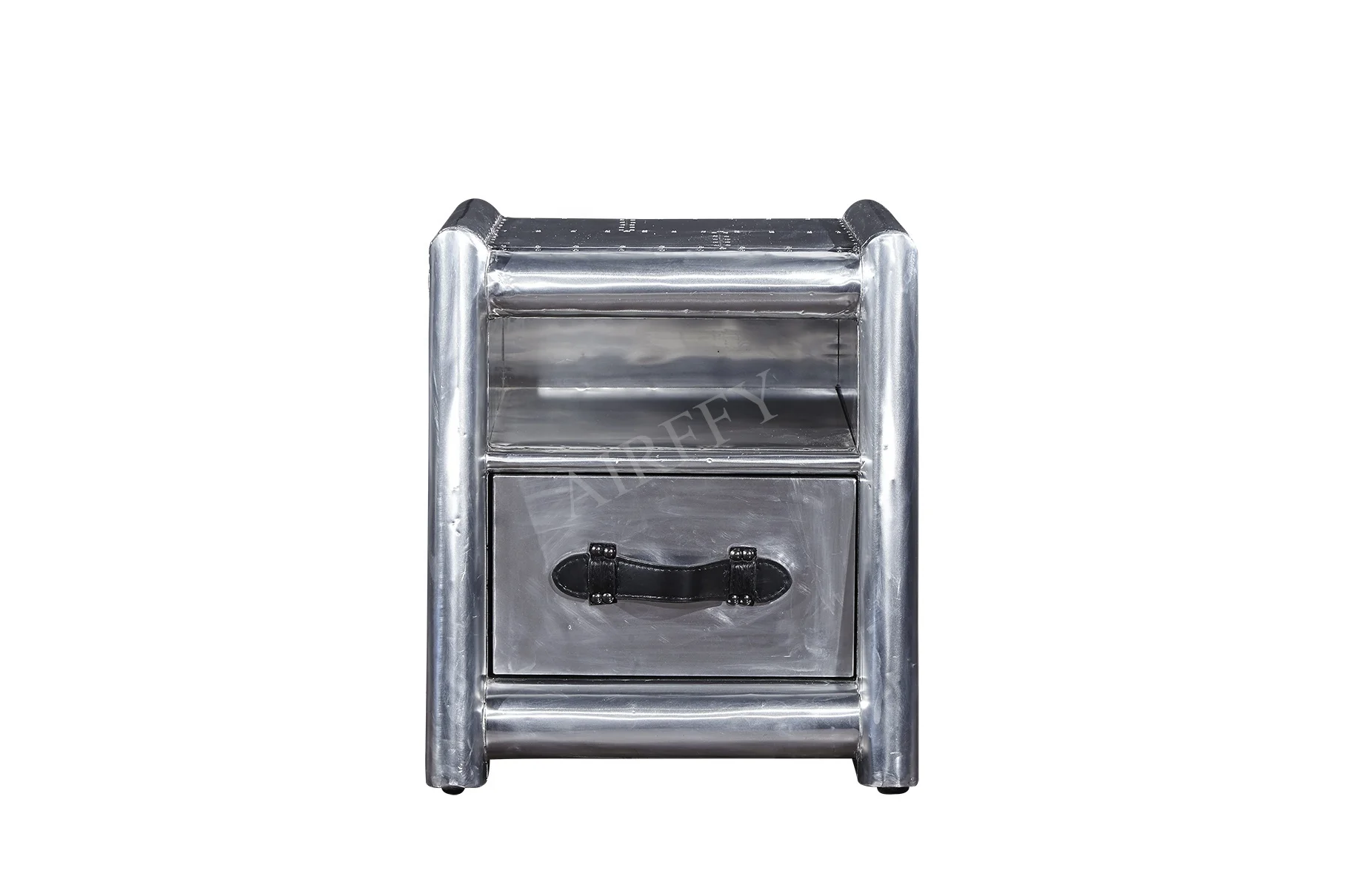 Aviation Aluminum sheet rivets side table for Living room furniture villa home decoration