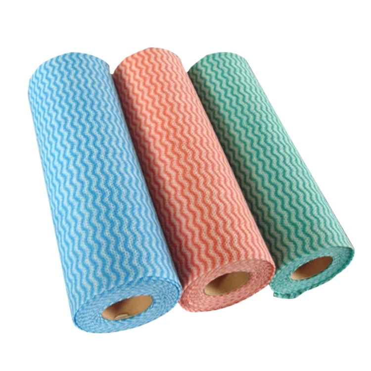 spunlaced nonwoven cotton disposable bed sheet fabric face towel roll microfiber kitchen cleaning cloths