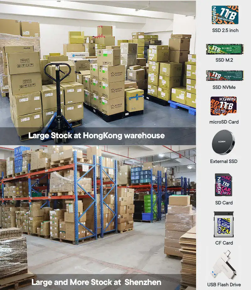 KOWIN Brand New CMS100 1TB  SSD Solid State Hard Drive 540MB/s Read Speed For Desktop