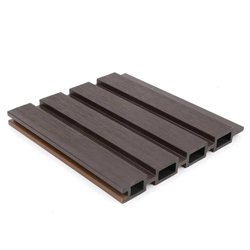Factory Direct WPC Wall Panel Wood Plastic WPC Ceiling Slat Cladding Fluted Indoor Wall Panel for Interior Decoration