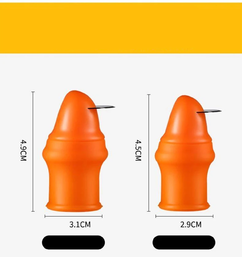 Garden Tools Fruit And Vegetable Picking Scissors Plants Trim Portable Agricultural Finger Knife Gardening Silicon Thumb Knife