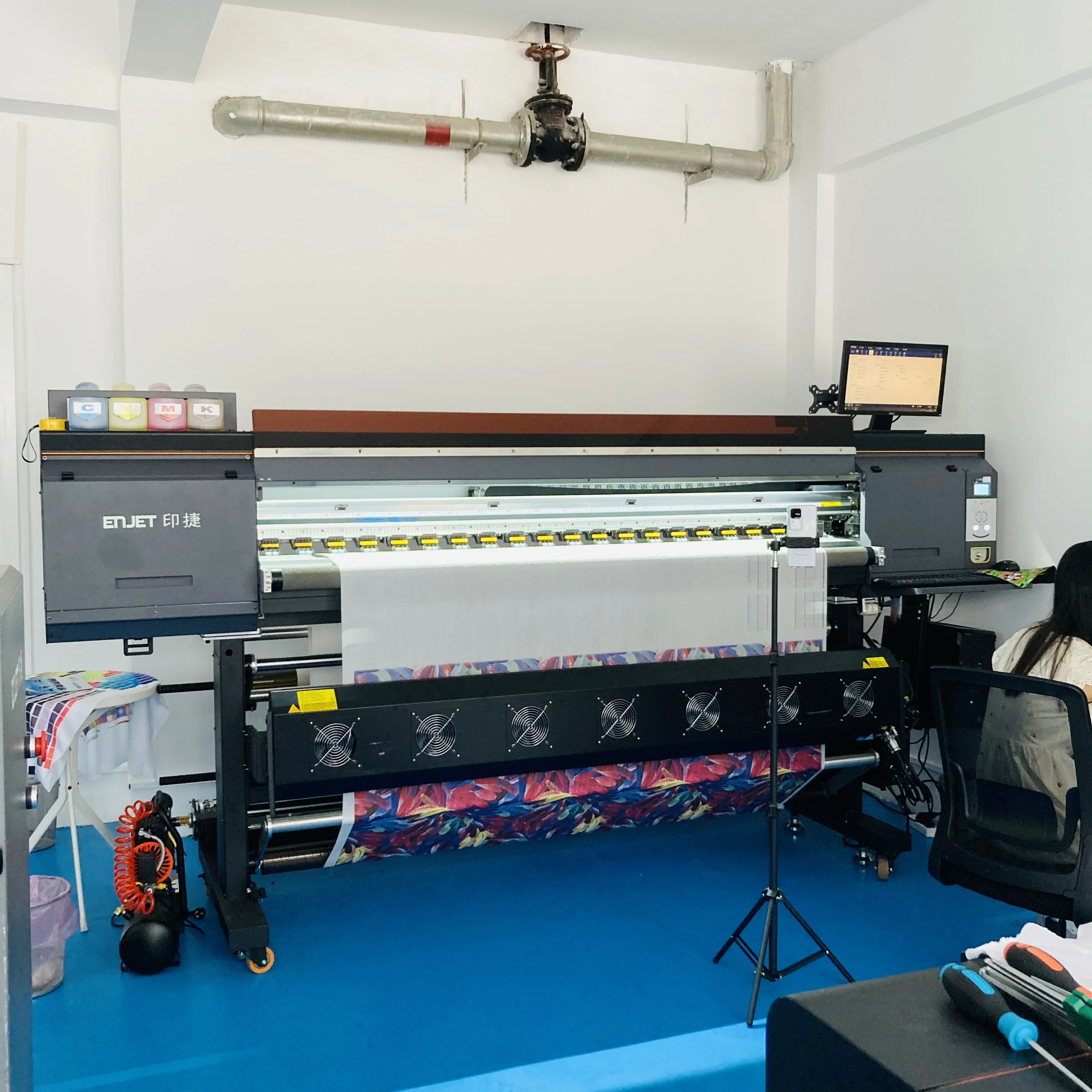 4heads sublimation printer machine roll to roll for t-shirt textile sublimation printer