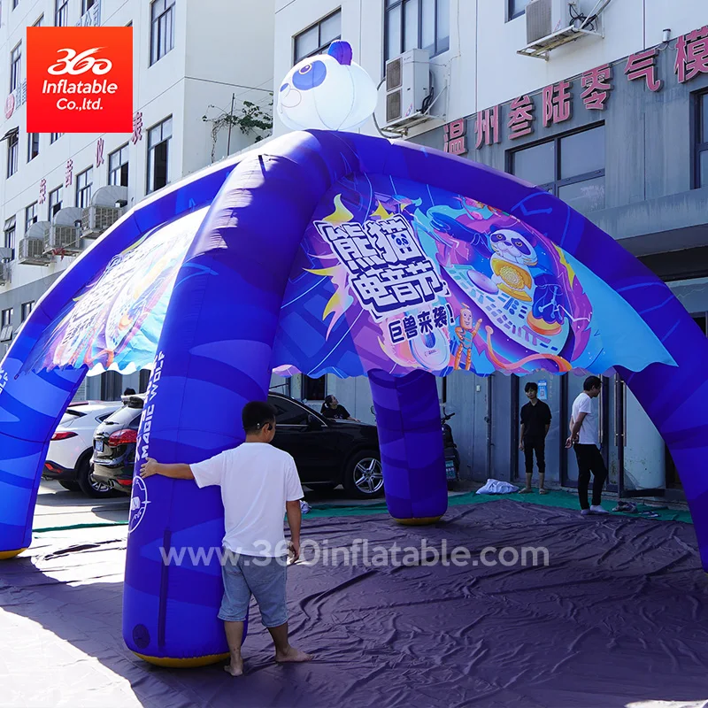 Custom Advertising 6X3  inflatable Canopy Spider Inflatable Tent Camping Outdoor Type Tent