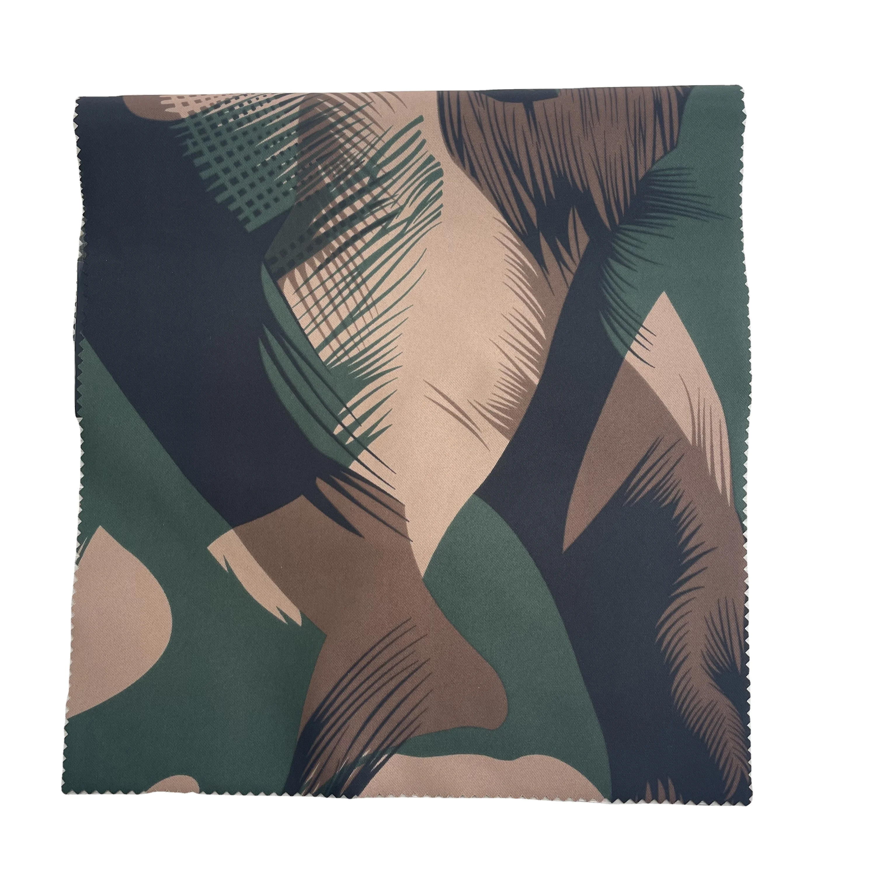 Waterproof 100% Polyester 2/2 Twill Print Pongee And TPU Membrane And Tricot 3 Layers Fabric