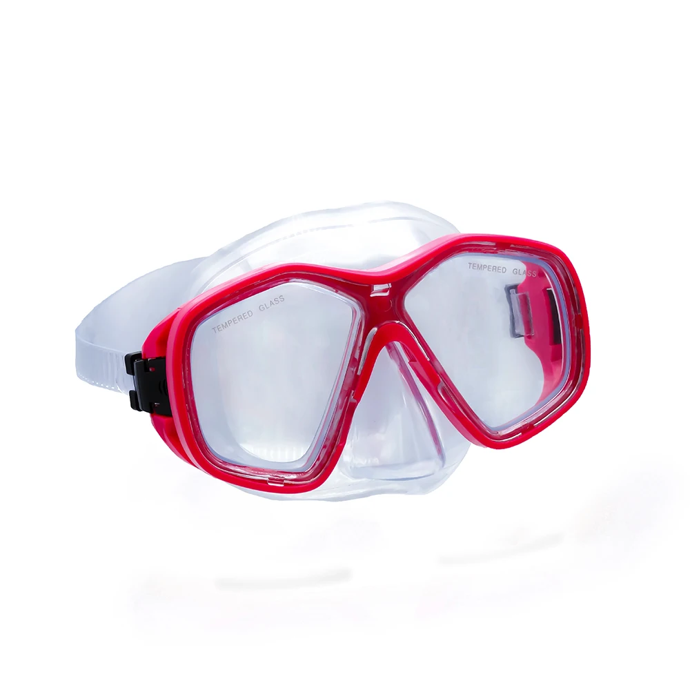 ZLF Adult Diving Goggles Tempered Glass Customized Liquid Silicone Diving Mask Custom Color Diving Glasses RTS M001