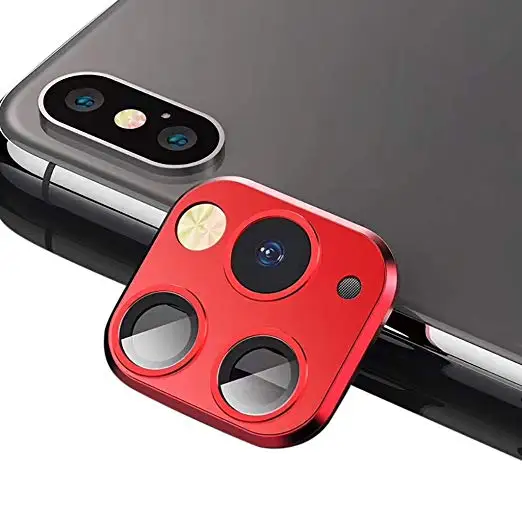 Full Cover Aluminum alloy Phone Camera Lens Protector for iPhone x xr xs xs max Change to iPhone 11 pro