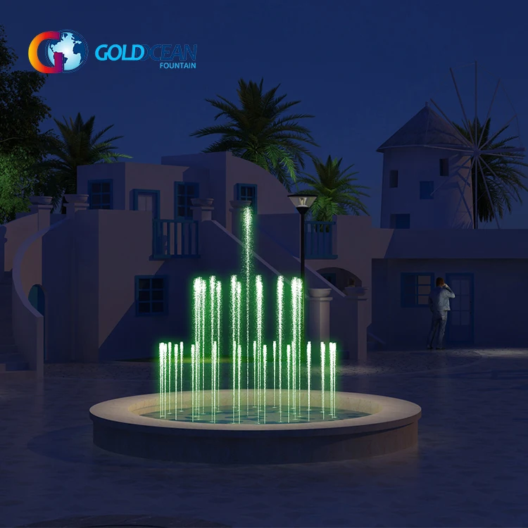 Бесплатный дизайн уличное украшение круглой формы внутренний музыкальный мини-фонтан