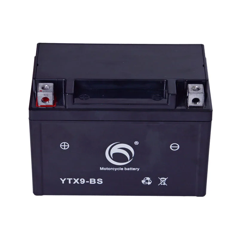 High Quality Customized YTX9-BS 12V 9AH 3wheels Maintenance-Free Motorcycle Start Cranking Battery AGM Batteries For Motorcycles